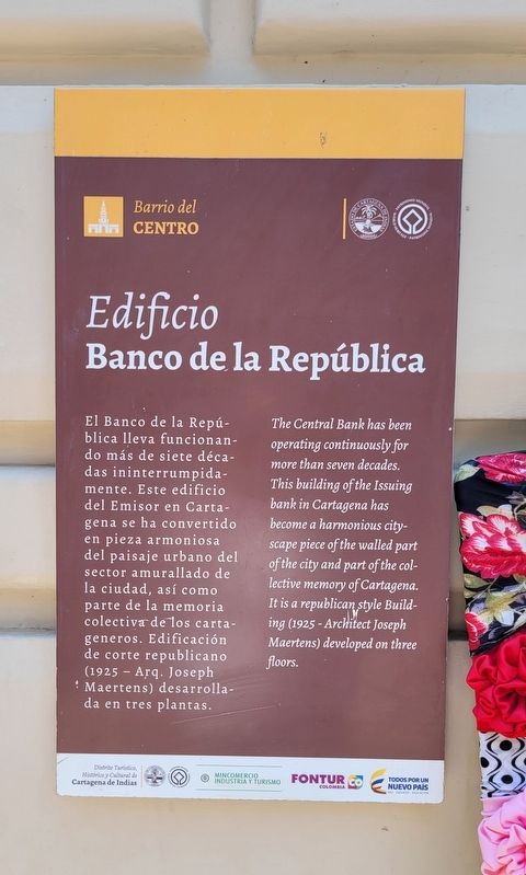Bank of the Republic Building Marker. Click for full size. Bank of the Republic Building Marker image. Click for full size.