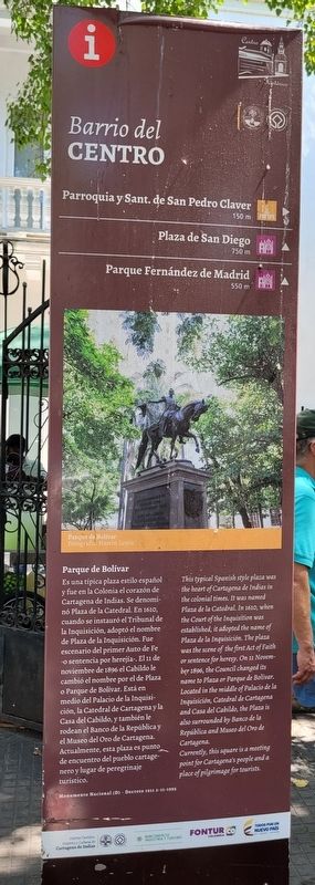 Front Side - Bolivar Park Marker. Click for full size. Front Side - Bolivar Park Marker image. Click for full size.