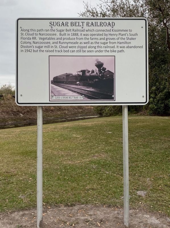Sugar Belt Railroad Marker image. Click for full size.