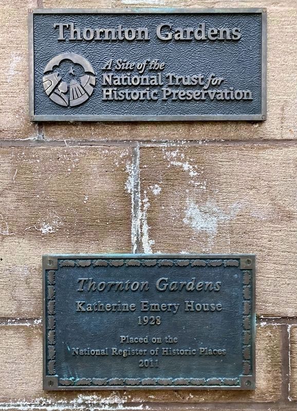 Thornton Gardens Marker. Click for full size. Thornton Gardens Marker image. Click for full size.