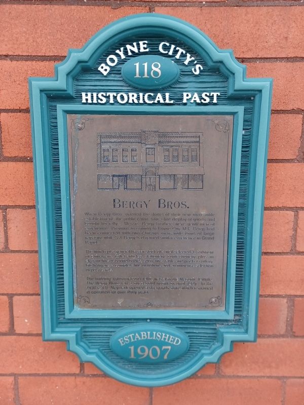 Bergy Bros. Marker. Click for full size. Bergy Bros. Marker image. Click for full size.