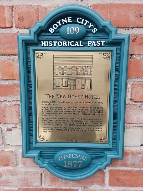 The New Boyne Hotel Marker. Click for full size. The New Boyne Hotel Marker image. Click for full size.