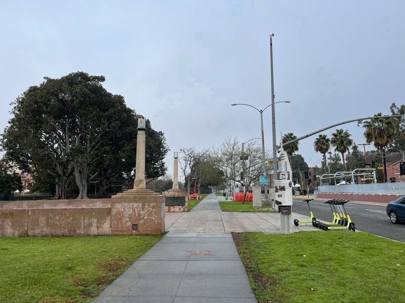 Exposition Park Rose Garden Marker image. Click for full size.