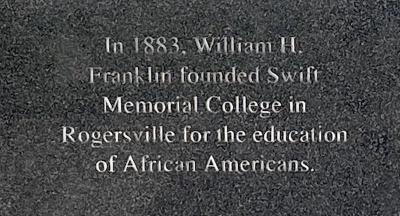 Swift Memorial College Marker image. Click for full size.
