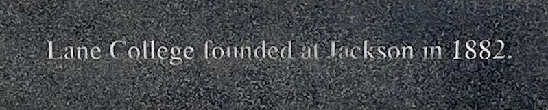 Lane College Marker. Click for full size. Lane College Marker image. Click for full size.