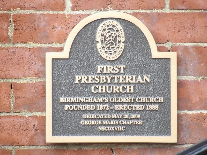 First Presbyterian Church Marker image. Click for full size.
