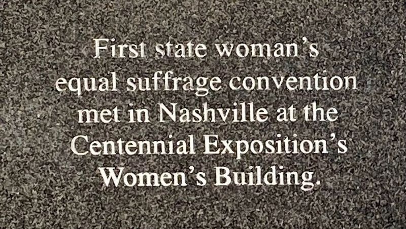First state woman's equal suffrage convention Marker image. Click for full size.