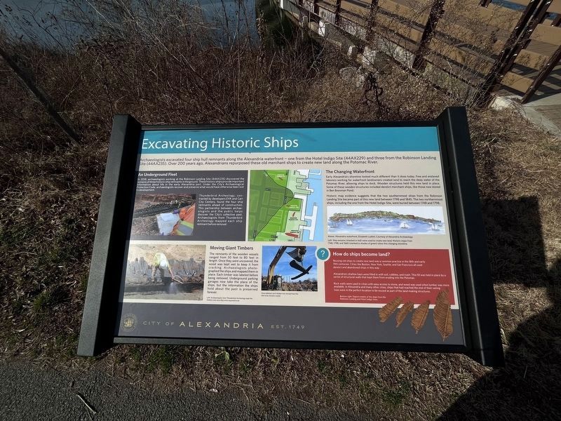 Excavating Historic Ships Marker image. Click for full size.