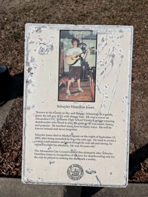 Schuyler Hamilton Jones Marker image. Click for full size.