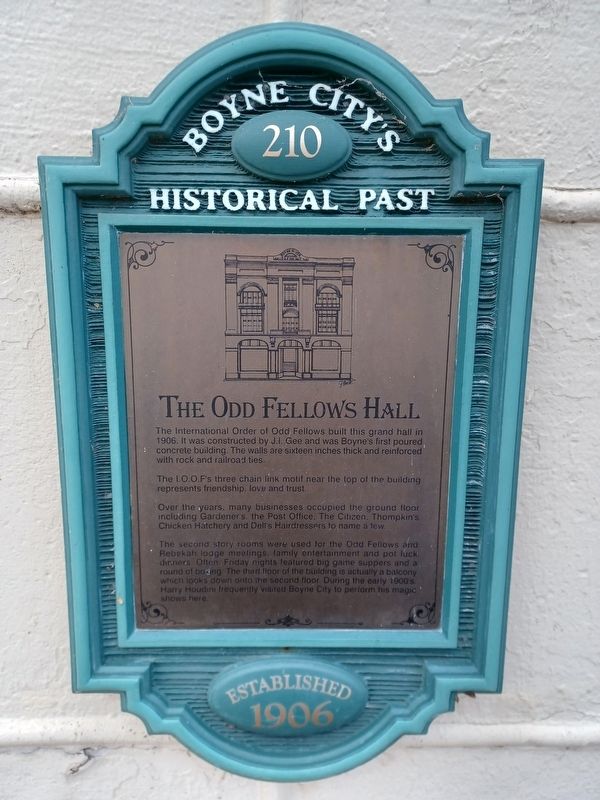 The Odd Fellows Hall Marker image. Click for full size.