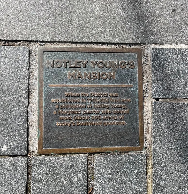 Notley Young's Mansion Marker image. Click for full size.