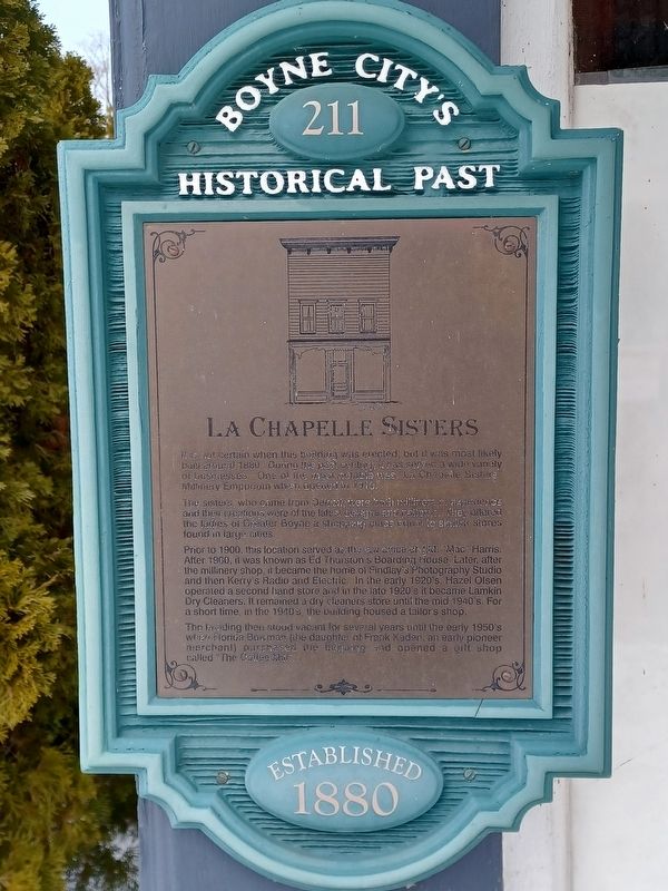 La Chapelle Sisters Marker. Click for full size. La Chapelle Sisters Marker image. Click for full size.