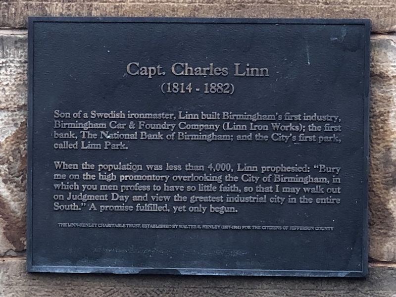 Capt. Charles Linn Marker. Click for full size. Capt. Charles Linn Marker image. Click for full size.