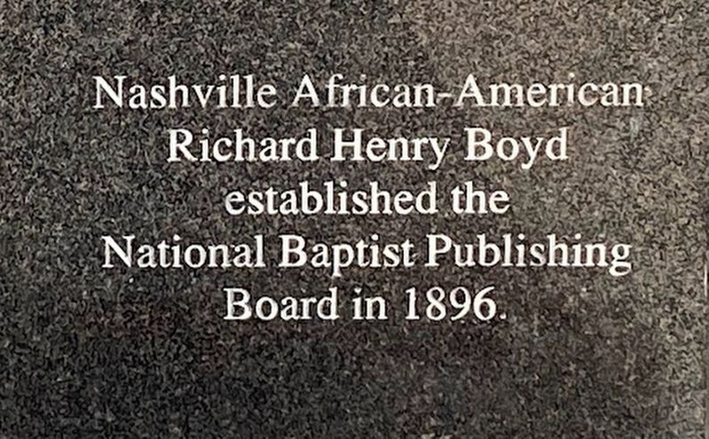 Richard Henry Boyd Marker. Click for full size. Richard Henry Boyd Marker image. Click for full size.