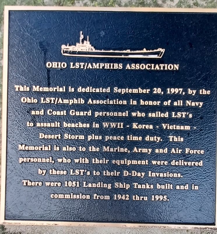 Ohio LST/AMPHIBS Association Marker image. Click for full size.