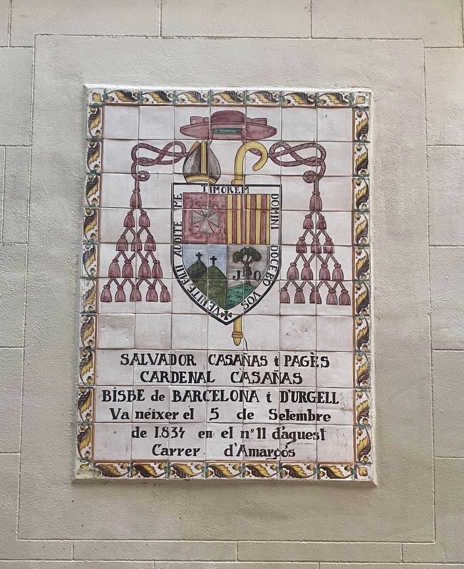 Salvador Casa�as i Pag�s Marker image. Click for full size.
