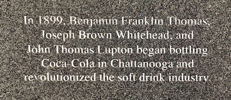 Coca-Cola in Chattanooga Marker image. Click for full size.