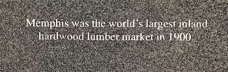 World's largest inland hardwood lumber market Marker image. Click for full size.