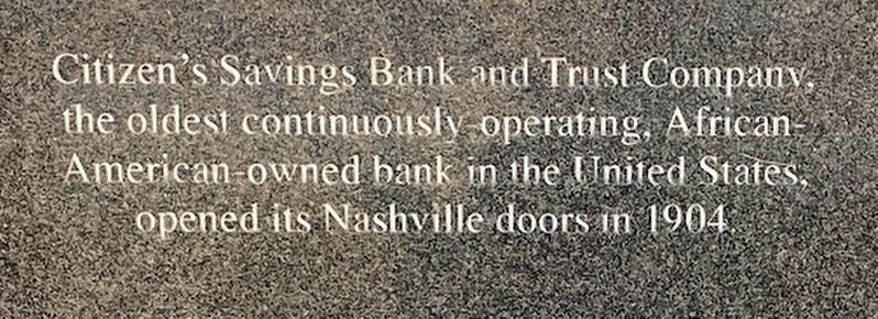 Citizen's Savings Bank and Trust Company Marker image. Click for full size.