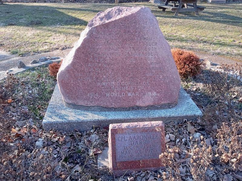 World War I Memorial Marker image. Click for full size.