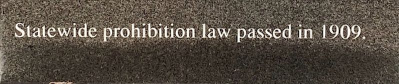 Statewide prohibition law Marker image. Click for full size.