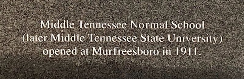 Middle Tennessee Normal School Marker image. Click for full size.