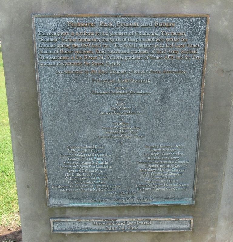 Pioneers: Past, Present and Future Marker. Click for full size. Pioneers: Past, Present and Future Marker image. Click for full size.