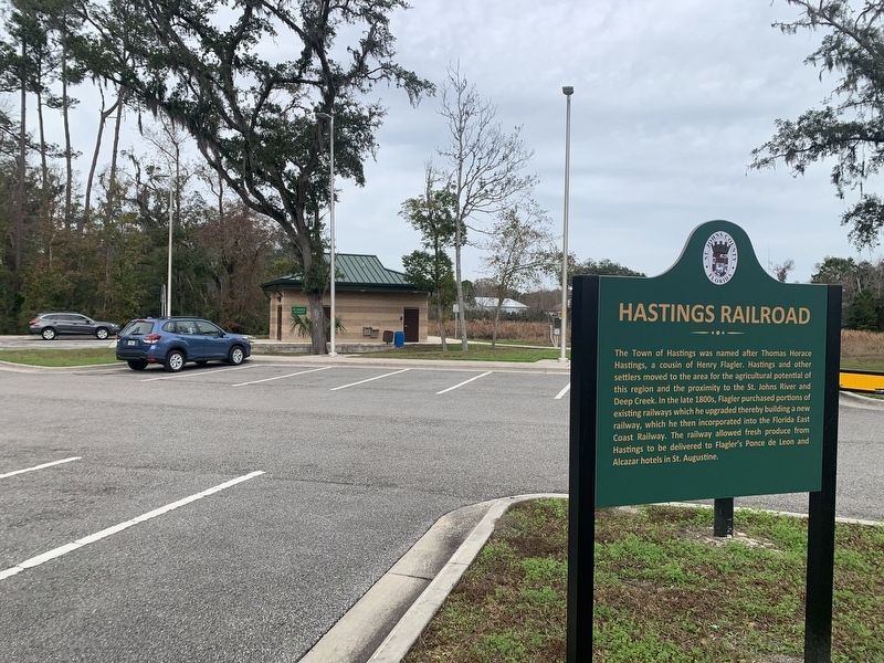 Hastings Railroad Marker image. Click for full size.