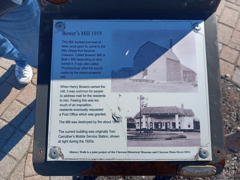 Bower's Mill 1919 Marker image. Click for full size.
