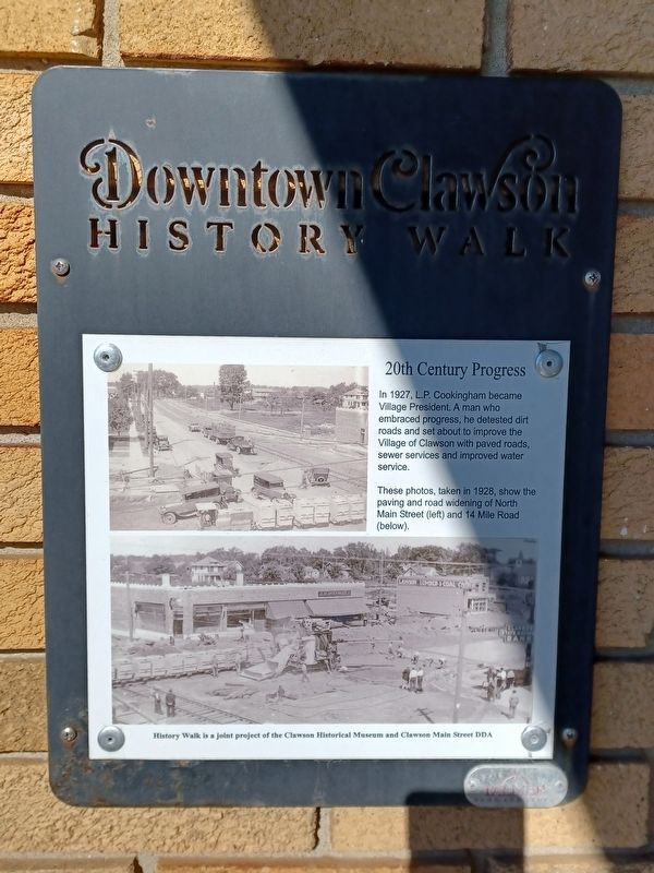 20th Century Progress Marker. Click for full size. 20th Century Progress Marker image. Click for full size.