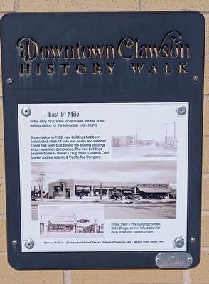 1 East 14 Mile Marker. Click for full size. 1 East 14 Mile Marker image. Click for full size.