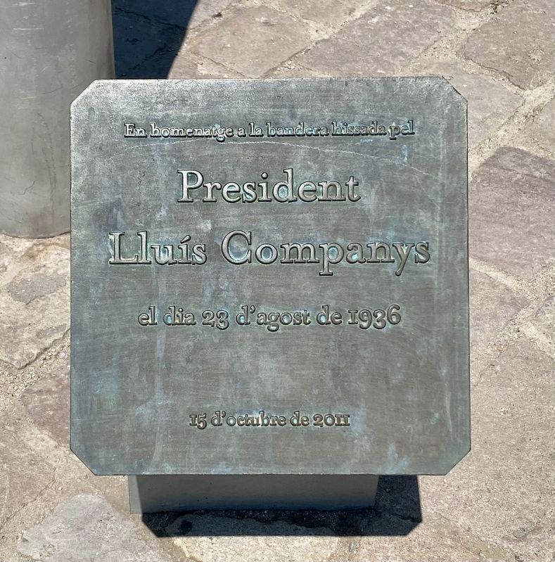 Catalan Flag raised Marker. Click for full size. Catalan Flag raised Marker image. Click for full size.