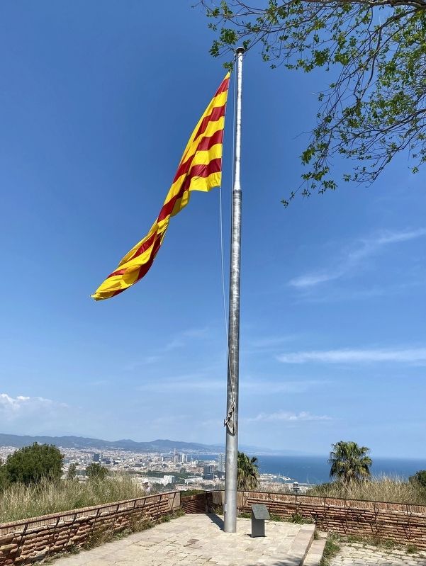Catalan Flag and Marker image. Click for full size.