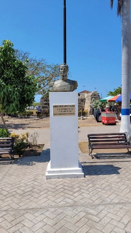 The view of the Admiral Lino de Clemente y Palacios Statue and Marker. Click for full size. The view of the Admiral Lino de Clemente y Palacios Statue and Marker image. Click for full size.