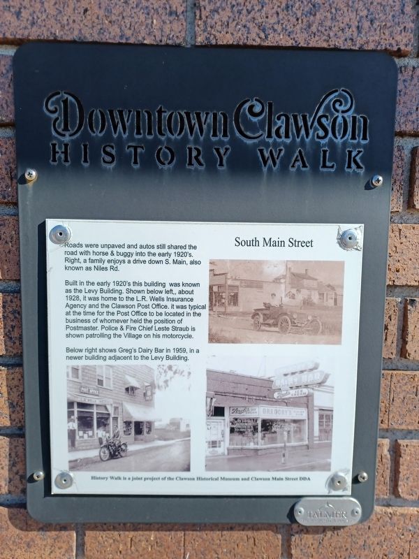 South Main Street Marker image. Click for full size.