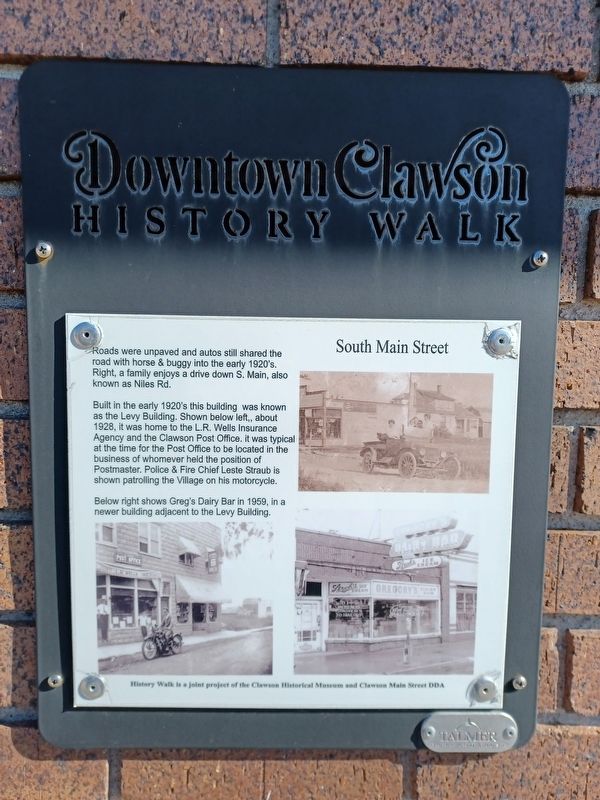 South Main Street Marker. Click for full size. South Main Street Marker image. Click for full size.