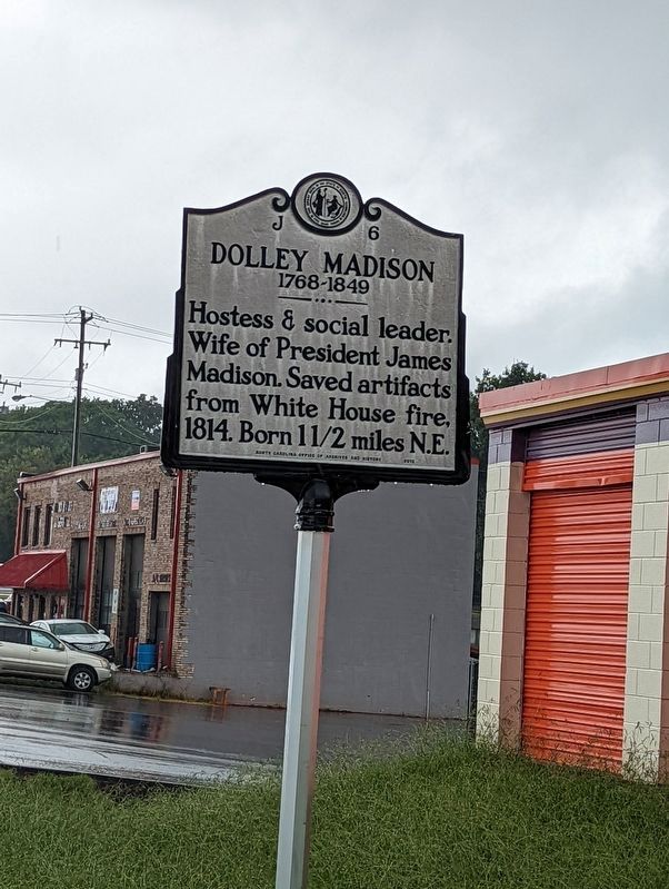 Dolley Madison marker. Click for full size. Dolley Madison marker image. Click for full size.