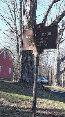 Site of Woodruf Cabin Marker. Click for full size. Site of Woodruf Cabin Marker image. Click for full size.