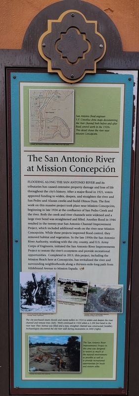 The San Antonio River at Mission Concepcin Marker image. Click for full size.