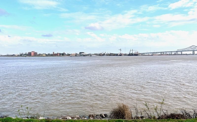 View of the Mississippi River near the Marker. Click for full size. View of the Mississippi River near the Marker image. Click for full size.