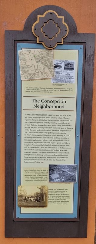The Concepcin Neighborhood Marker image. Click for full size.