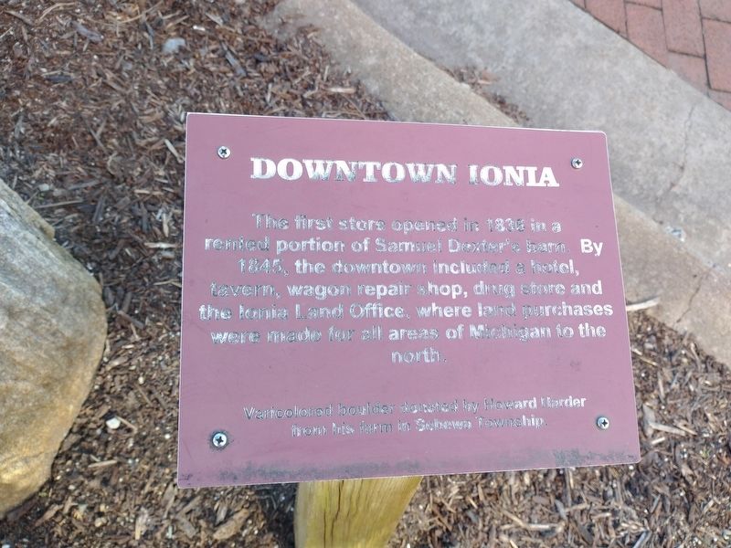 Downtown Ionia Marker image. Click for full size.
