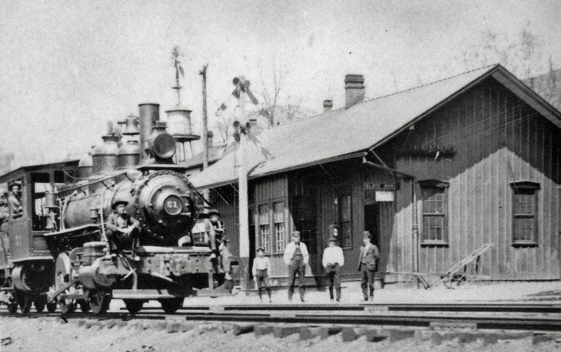 Marker detail: Slate Run Railroad Station image. Click for full size.