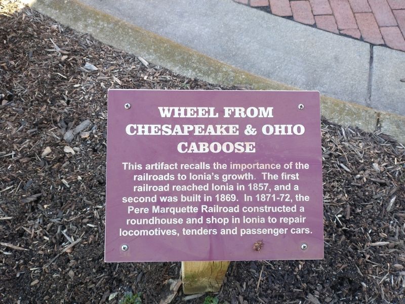 Wheel From Chesapeake & Ohio Caboose Marker. Click for full size. Wheel From Chesapeake & Ohio Caboose Marker image. Click for full size.