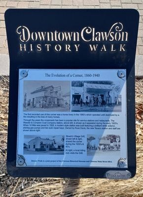 The Evolution of a Corner, 1860-1940 Marker image. Click for full size.