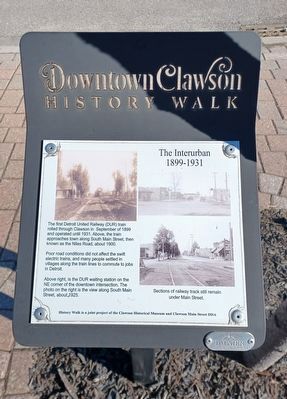 The Interurban 1899-1931 Marker. Click for full size. The Interurban 1899-1931 Marker image. Click for full size.
