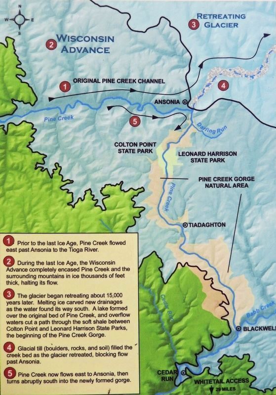 Marker detail: Pine Creek Diversion image. Click for full size.