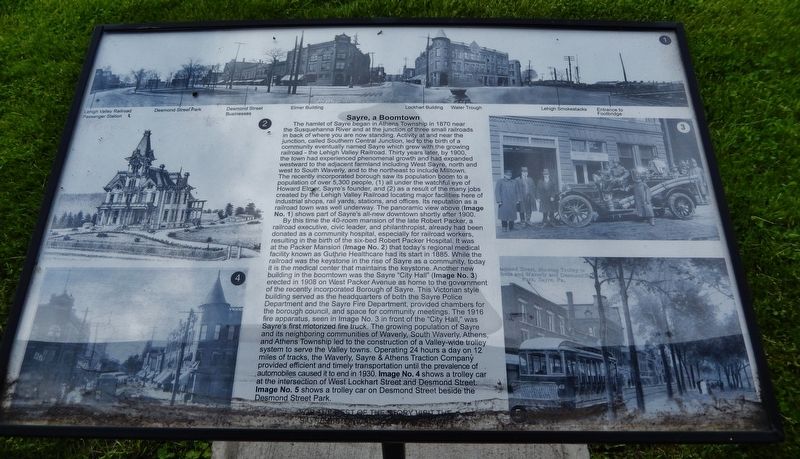 Sayre, A Boomtown Marker image. Click for full size.