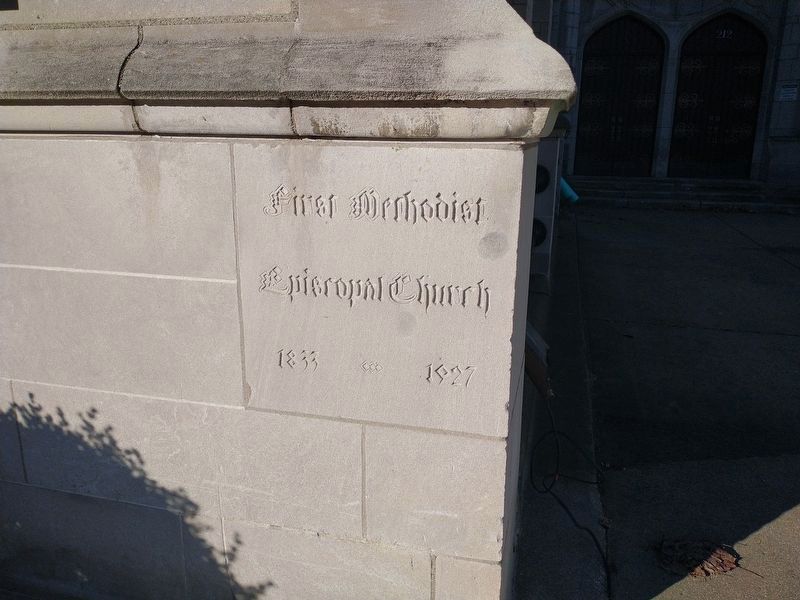 First United Methodist Church Cornerstone. Click for full size. First United Methodist Church Cornerstone image. Click for full size.
