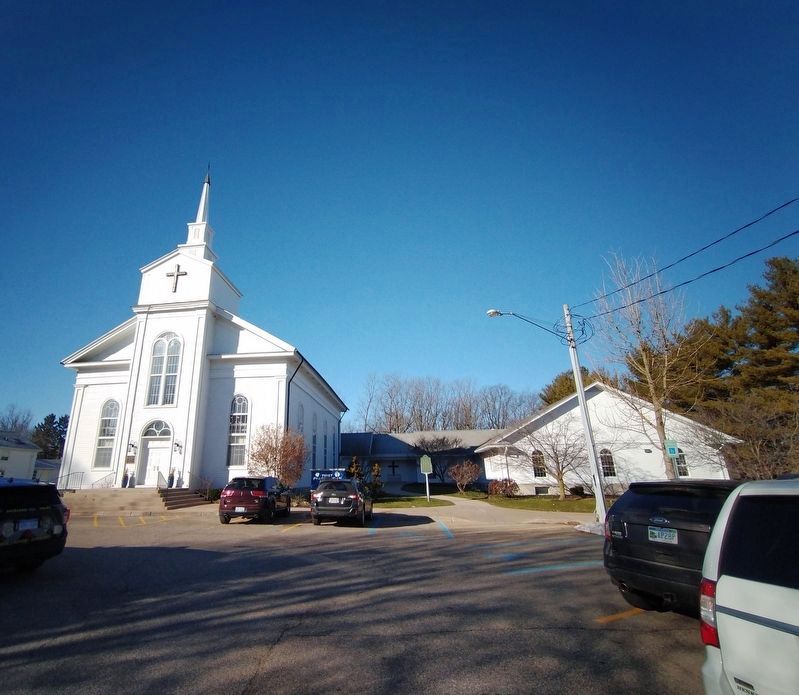 The First Presbyterian Church and Marker. Click for full size. The First Presbyterian Church and Marker image. Click for full size.